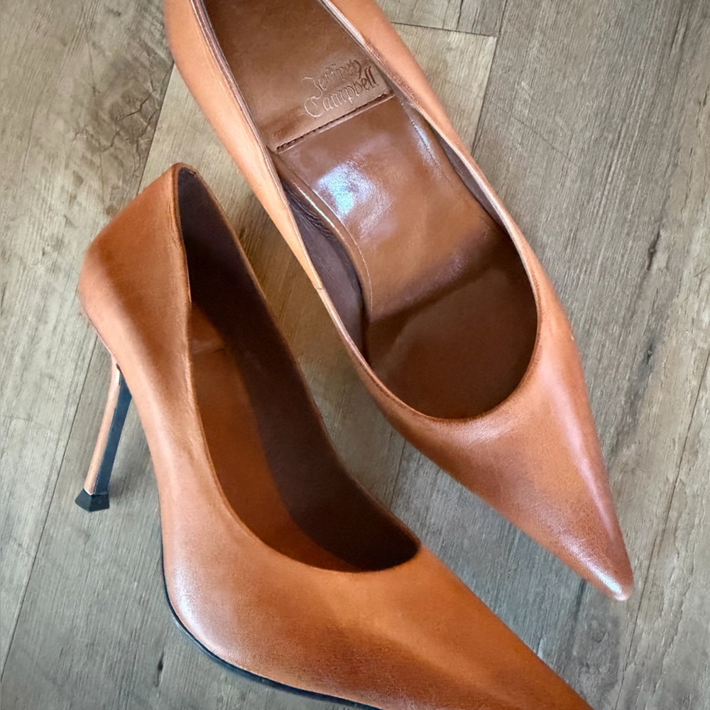 Jeffrey Campbell Risktaker 3 Leather Dress Pumps